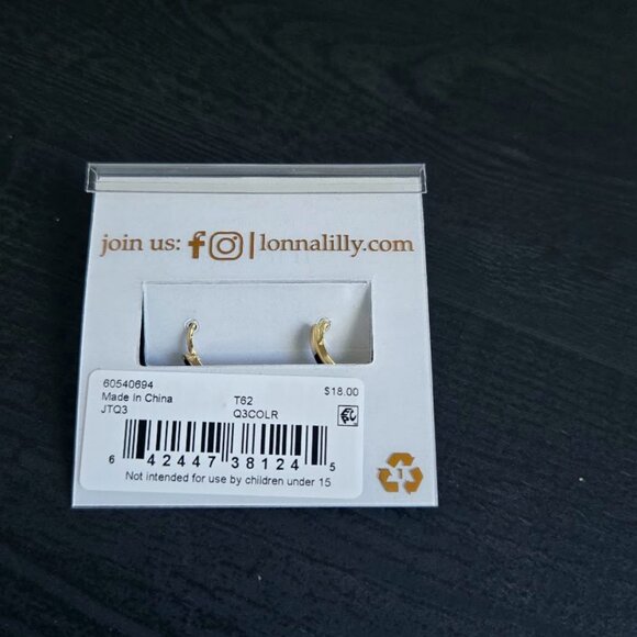 NWT Lonna & Lilly evil eye hoop earrings from Macy's - Picture 4 of 4